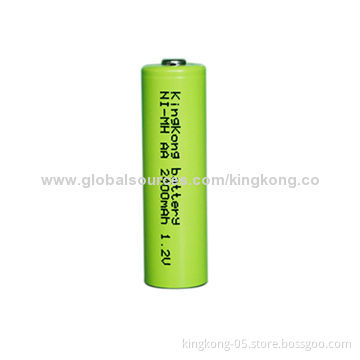 NiMH AA Battery with 2,400mAh Capacity and 1.2V Voltage